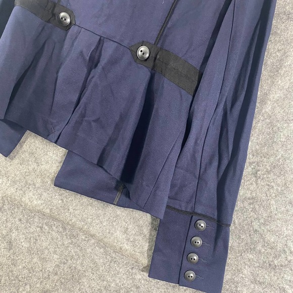 cAbi 3375 Jacket Medium Navy Blue In The Band Military Moto Long Sleeve - Picture 6 of 15